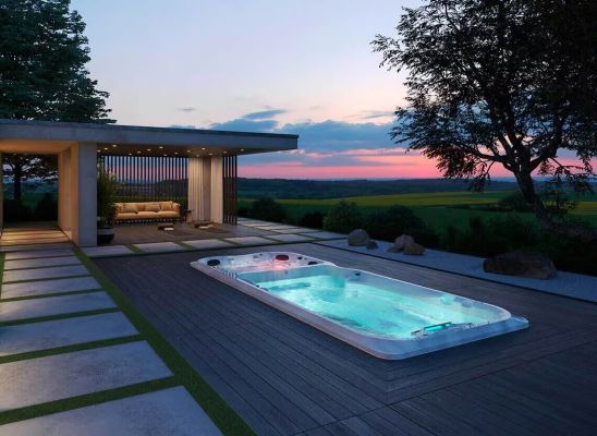 Spa de nage J-19 Bizone : Confort double pour sport et détente