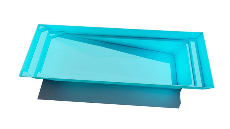 Kryptonite : Piscine rectangulaire à fond incliné pour votre jardin