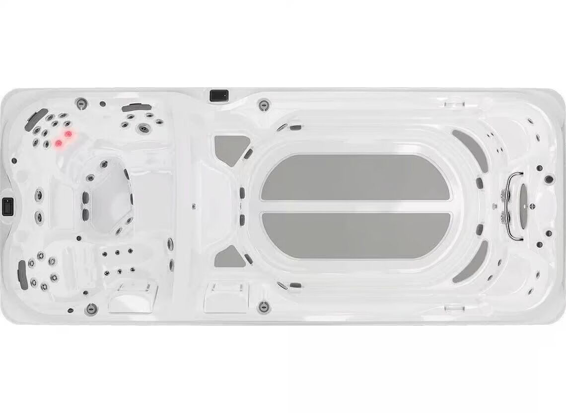 Spa de nage Jacuzzi® J-19 PowerPro™ Bizone – Entraînement intensif & détente ciblée dans deux zones distinctes