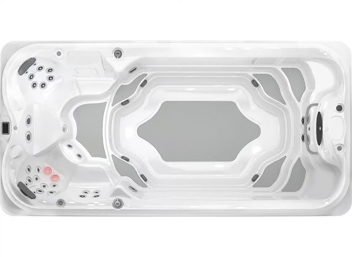 Spa de nage Jacuzzi® J-16 PowerPro™ – Nage fluide, entraînement complet et récupération ciblée