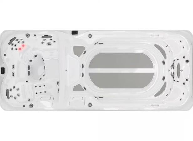 Spa de nage Jacuzzi® J-19 PowerPro™ Bizone – Entraînement intensif & détente ciblée dans deux zones distinctes