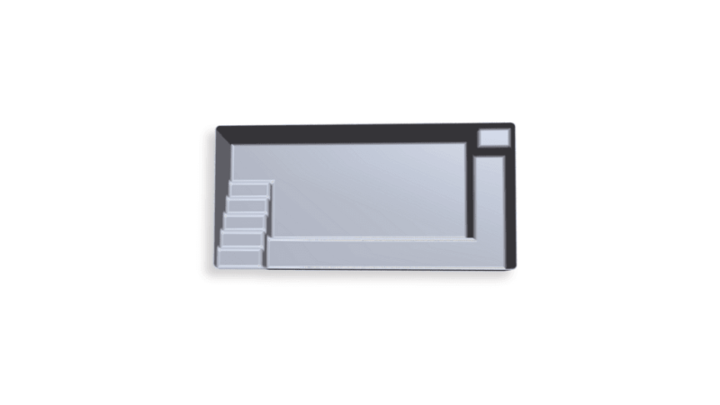 Compact – Mini piscine avec banquette immergée