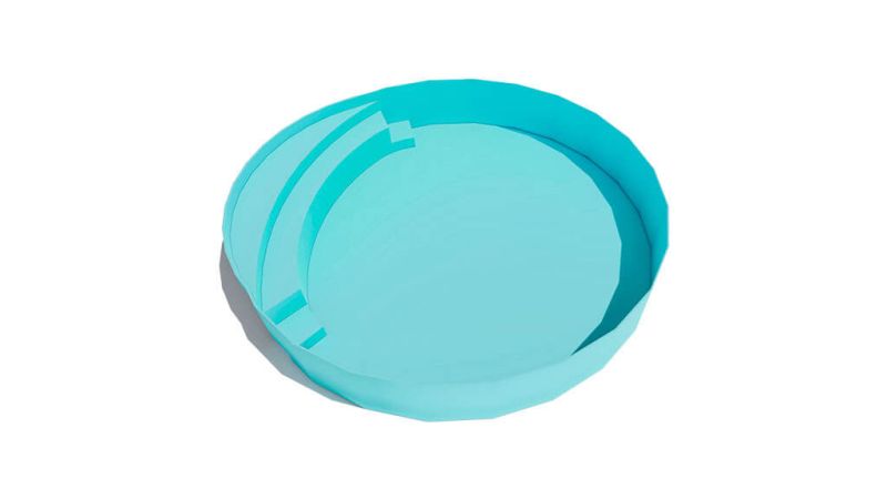 Nacre – Piscine ronde compacte et design
