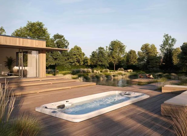 Spa de nage Jacuzzi® J-19 PowerPro™ – Entraînement puissant & récupération experte sur 5 mètres